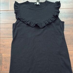 EUC Banana Republic Womens Black Sleeveless Tank Shirt Sweater Large L